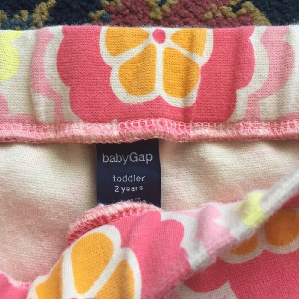 BabyGap Leggings Girls Geo Floral Art Deco - Picture 4 of 5
